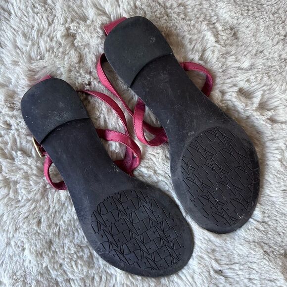 DVF Diane Von Furstenberg Sequin Embellished Ankle Strap Sandals Pink Purple 5.5 - Picture 13 of 14